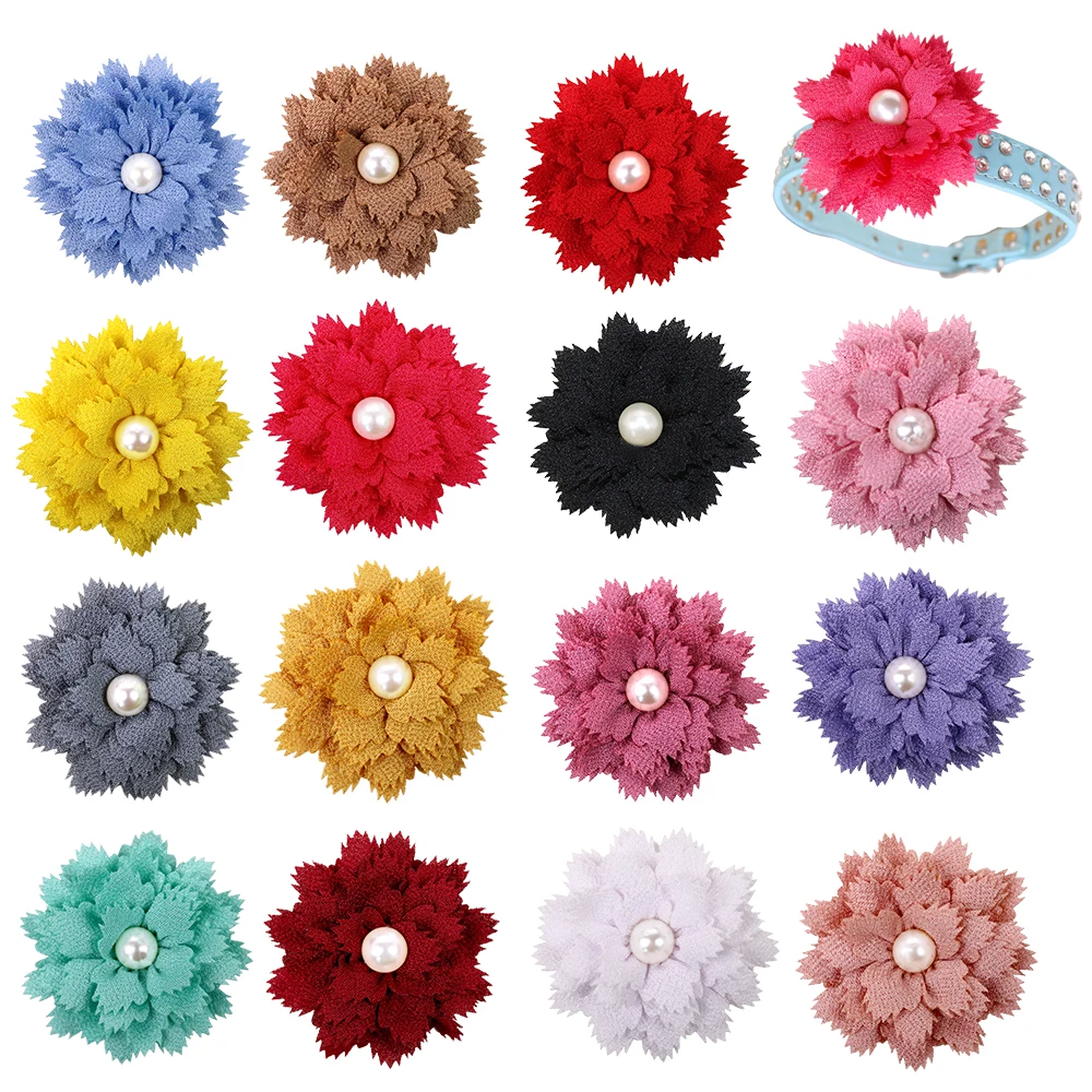 Collar de flores grandes para perro, accesorio para Collar de flores, pajarita para perro, suministros para mascotas, accesorios para perros pequeños, 50px - imagen 5