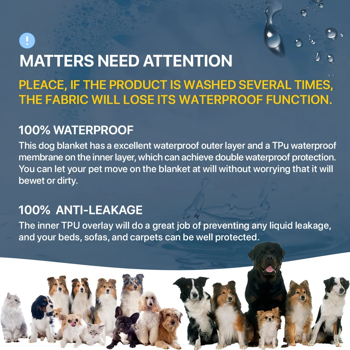 Funda impermeable doble cara para cama de perro y sofá - imagen 3