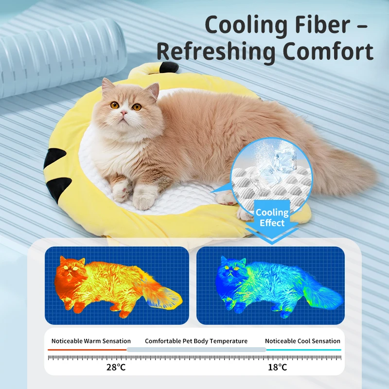 Pet Bed Pad: un colchón versátil para perros y gatos, con tela de fibra y material de núcleo blando para un disipador de calor eficiente - imagen 2