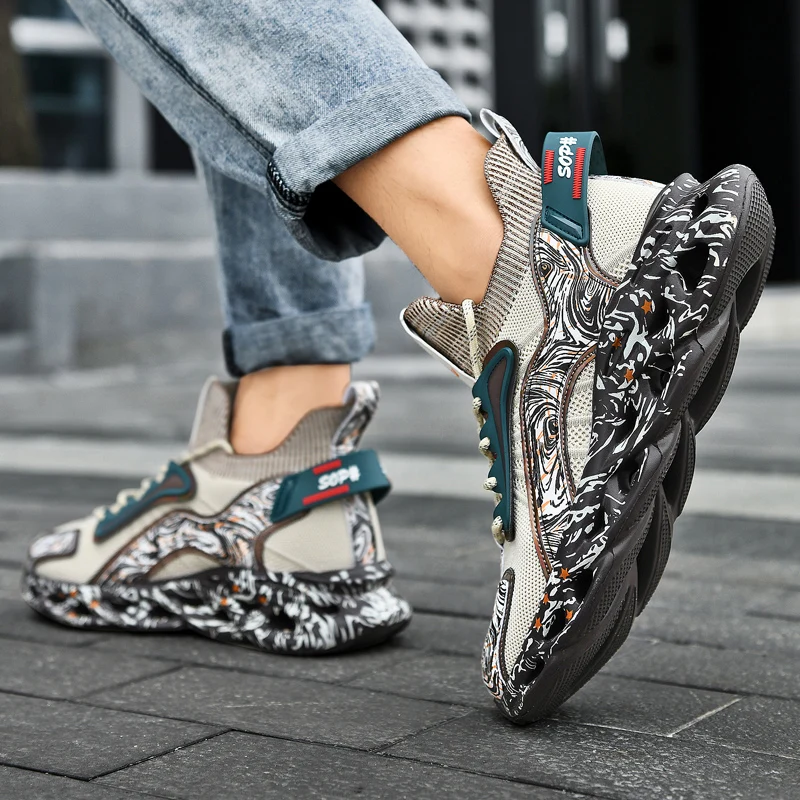 Nuevas zapatillas de deporte para hombre, zapatos informales para hombre, zapatillas de deporte de lujo para hombre, zapatos transpirables de carrera, mocasines de moda, zapatos para correr para hombre - imagen 5