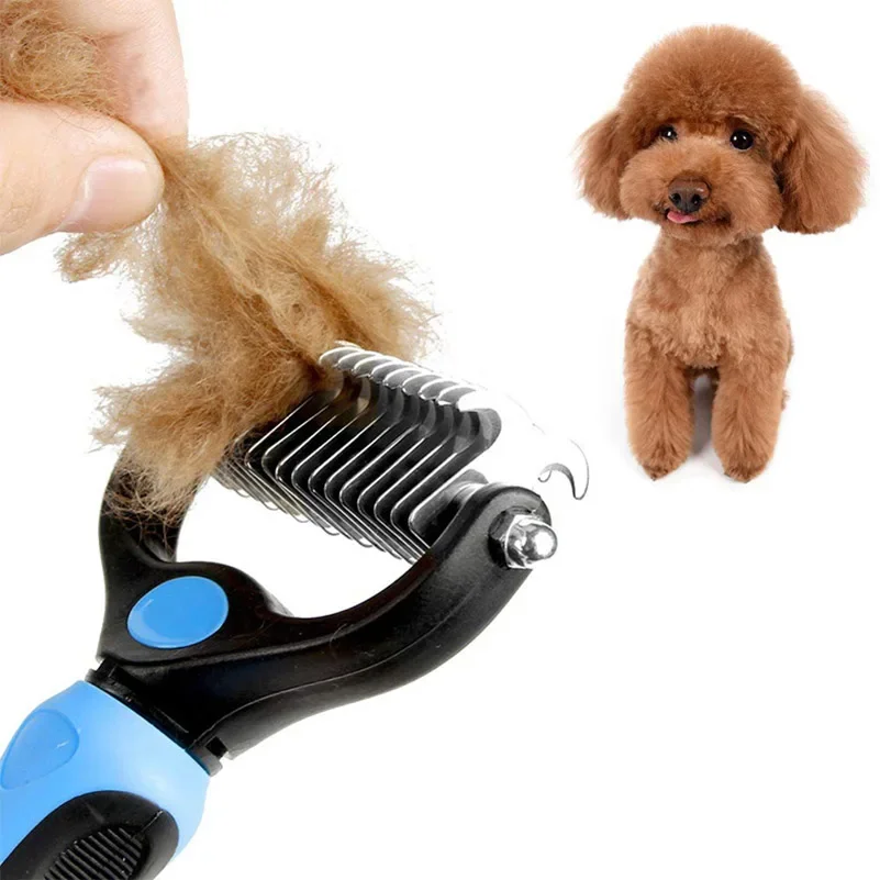 Cepillo para quitar el pelo de perros y gatos, herramienta para quitar el pelo de perros y gatos, cepillo de aseo para cortar piel enredada,