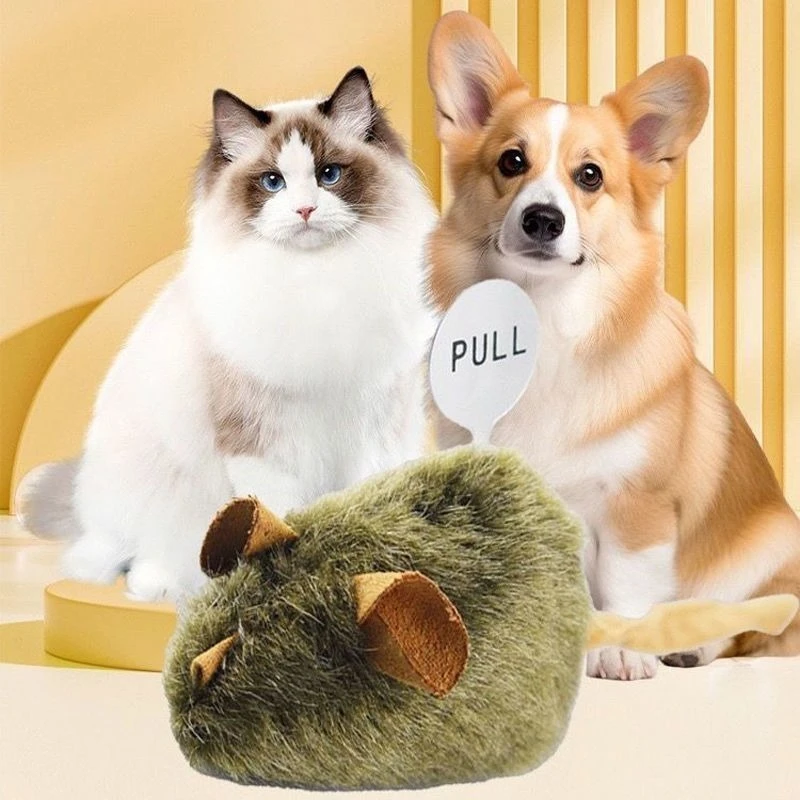 Divertido ratón de peluche, juguete para gato, ratón de simulación, gatito, juguete resistente a mordeduras, juguete interactivo para masticar gatos - imagen 3