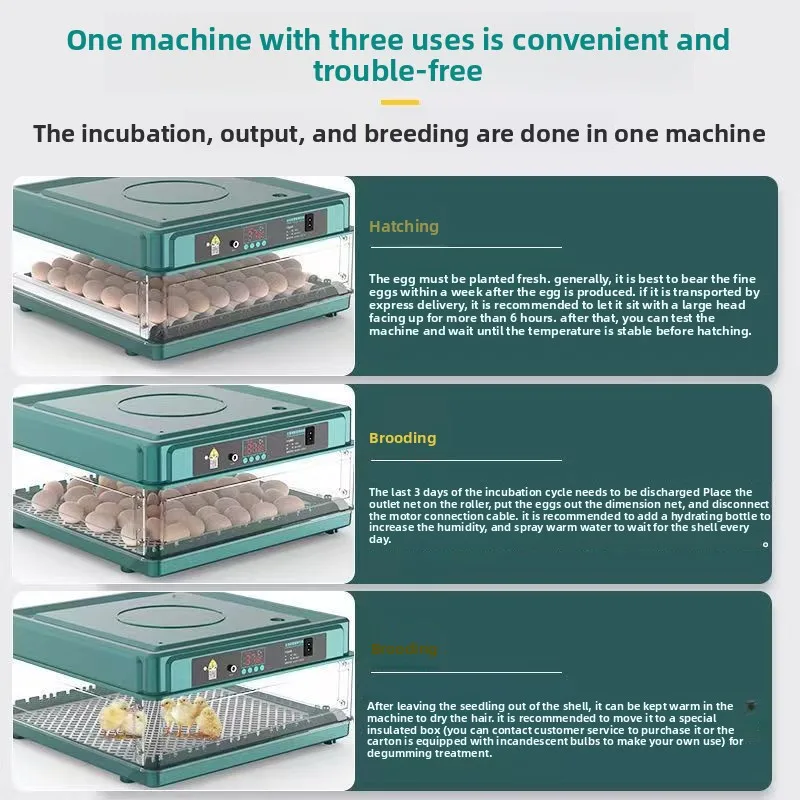 Nuevo Incubadora automática de huevos de gallina y rutina para el hogar, suministros para animales de granja - imagen 2