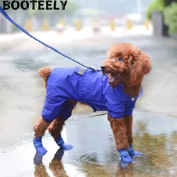Botas de lluvia azules para perros - antideslizantes e impermeables