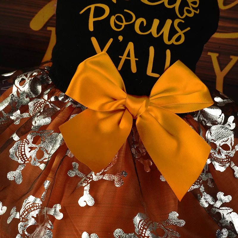 Disfraz de Halloween para mascotas, vestido de calabaza para perros pequeños y medianos, peluche de Pomerania, transfronterizo Popular - imagen 5
