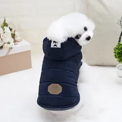 Chaqueta acolchada a prueba de viento para perros y gatos