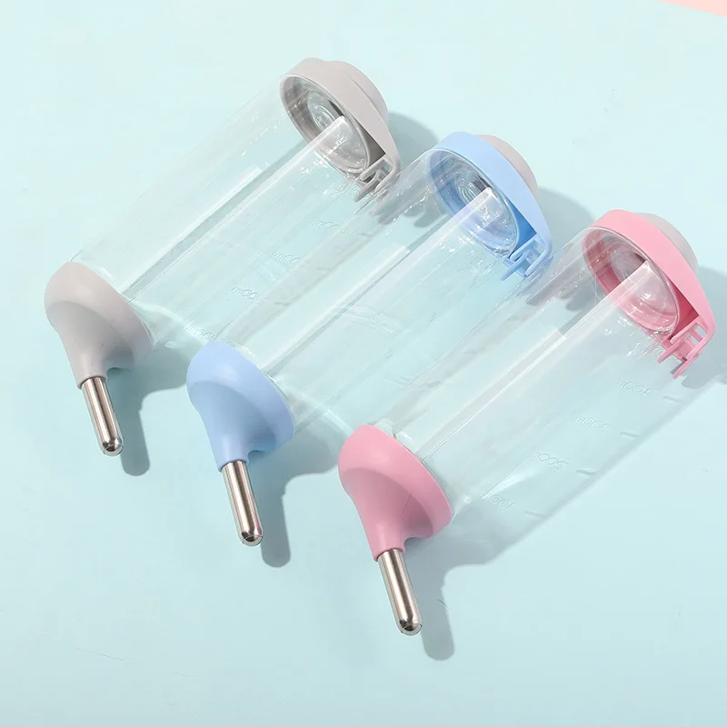 Bebedero para perros y gatos, dispensador de botellas de agua, alimentador colgante para perros, conejillos de indias, ardilla, conejo, fuente de tubo con cabezal para beber - imagen 5