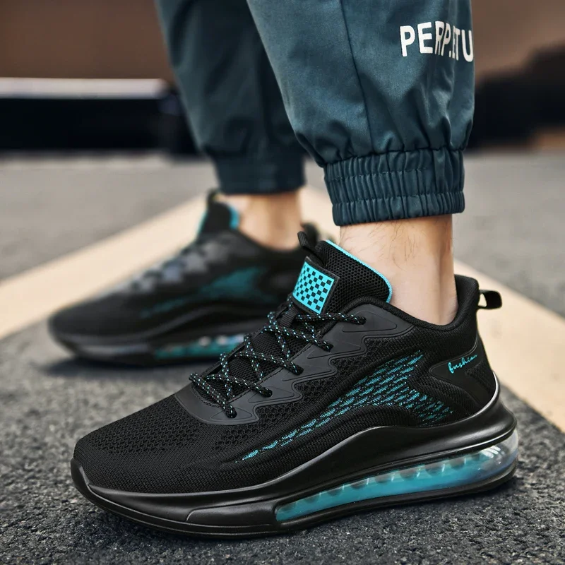 Zapatillas de deporte para hombre, zapatos informales de lujo para hombre, zapatos transpirables de carrera, mocasines de moda, zapatos para correr para hombre - imagen 3