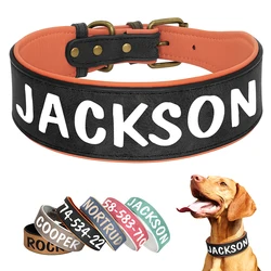 Collar de cuero personalizado para perros - grabado con nombre