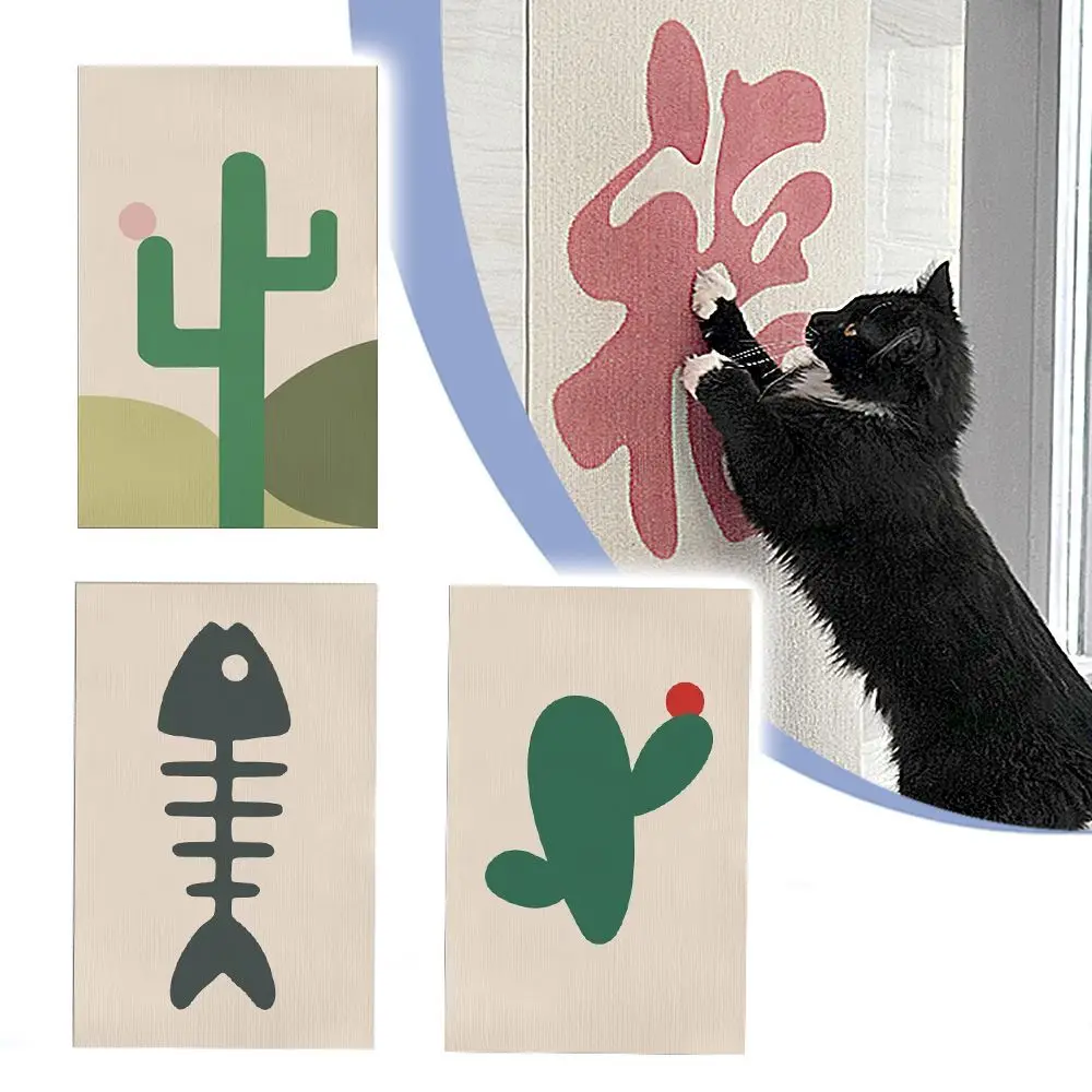 Pared antiarañazos para gatos, sofá DIY, tablero para rascar gatos, patas de protección para sofá, alfombra autoadhesiva recortable, tablero para rascar gatos