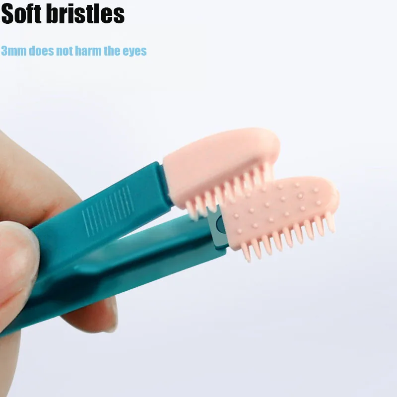 Limpiador de ojos para mascotas, cepillo suave para limpiar el cabello alrededor de los ojos, eliminador de manchas de rasgo de gato, peine, suministros de limpieza para mascotas - imagen 4