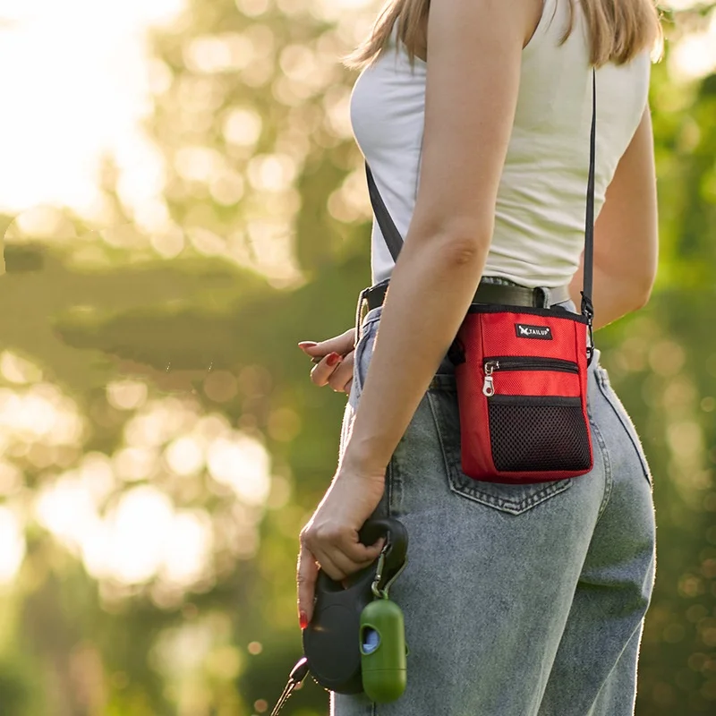 Riñonera entrenamiento perros con bolsa de premios