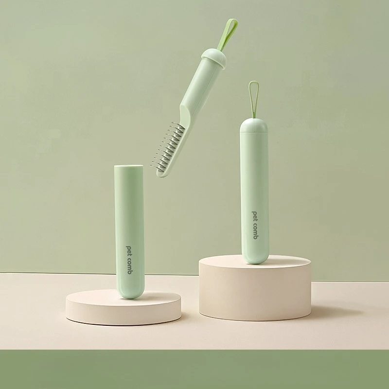 Peine para perros, cepillo de acero inoxidable para perros, peines de doble cara para pelo de gato, removedor de pelo para mascotas, cuchillo de aseo para mascotas, cepillo para perros - imagen 4