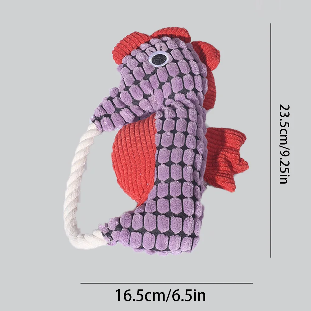 Juguete de peluche de piña chirriante para perros: duradero para la dentición y la masticar, alivio del aburrimiento para cachorros Corgi, - imagen 5