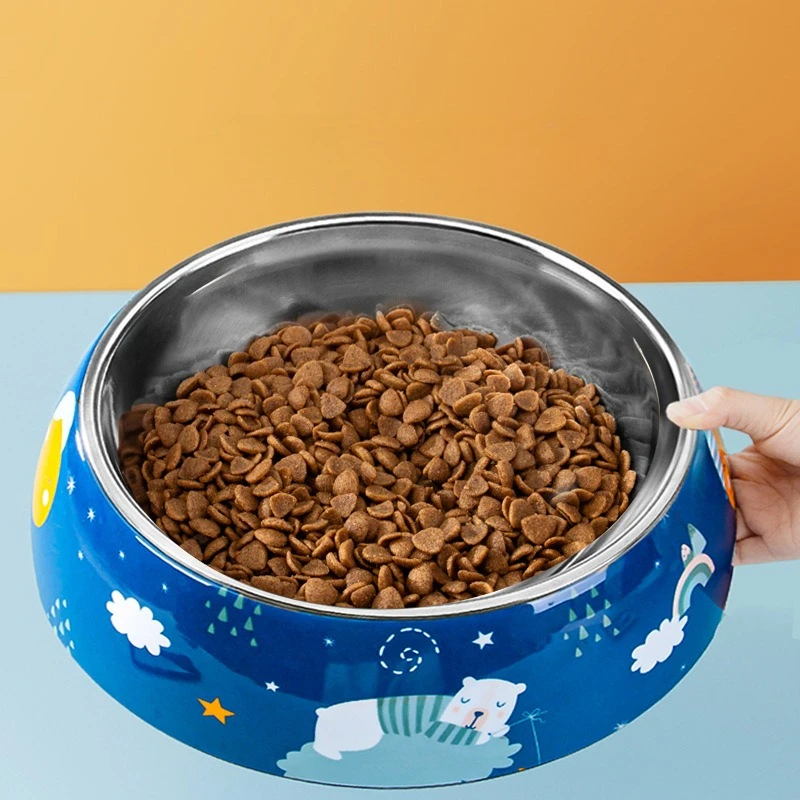 Cuenco antideslizante para perros, para gatos y perros grandes, medianos y pequeños, cuenco para alimentación de agua potable para mascotas, cuenco de comida para mascotas de acero inoxidable