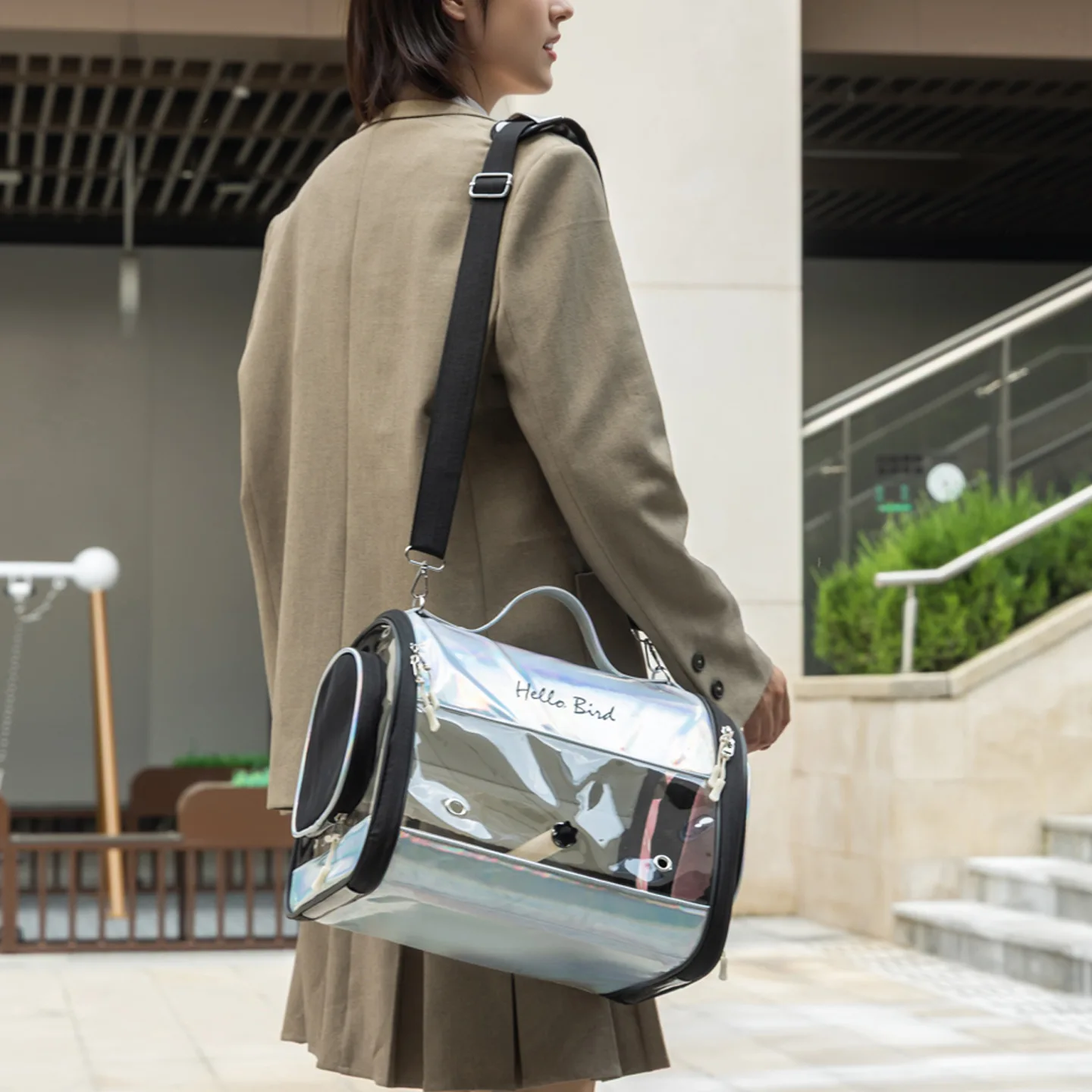 Bolsa transportadora para periquitos y cacatúas – Viaje cómodo - imagen 2