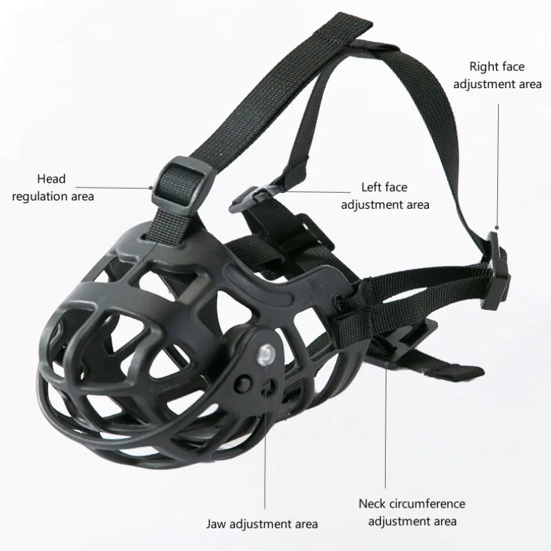 Silicone Dog Muzzle Anti-biting Breathable Mouth Mask for Medium Large Dog Accessories Safe Comfortable Outdoor Supplies - imagen 2