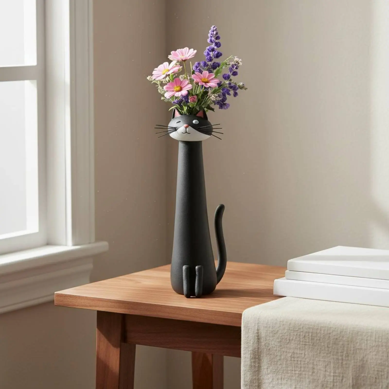Macetero con forma de gato para decoración del hogar - imagen 5