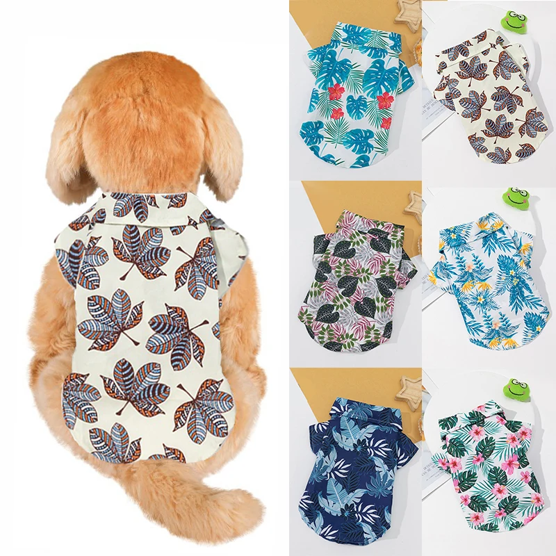 Camisas surtidas hawaianas para mascotas, ropa para cachorros, ropa para mascotas, linda camisa para perros, accesorios de ropa para mascotas de manga corta - imagen 3