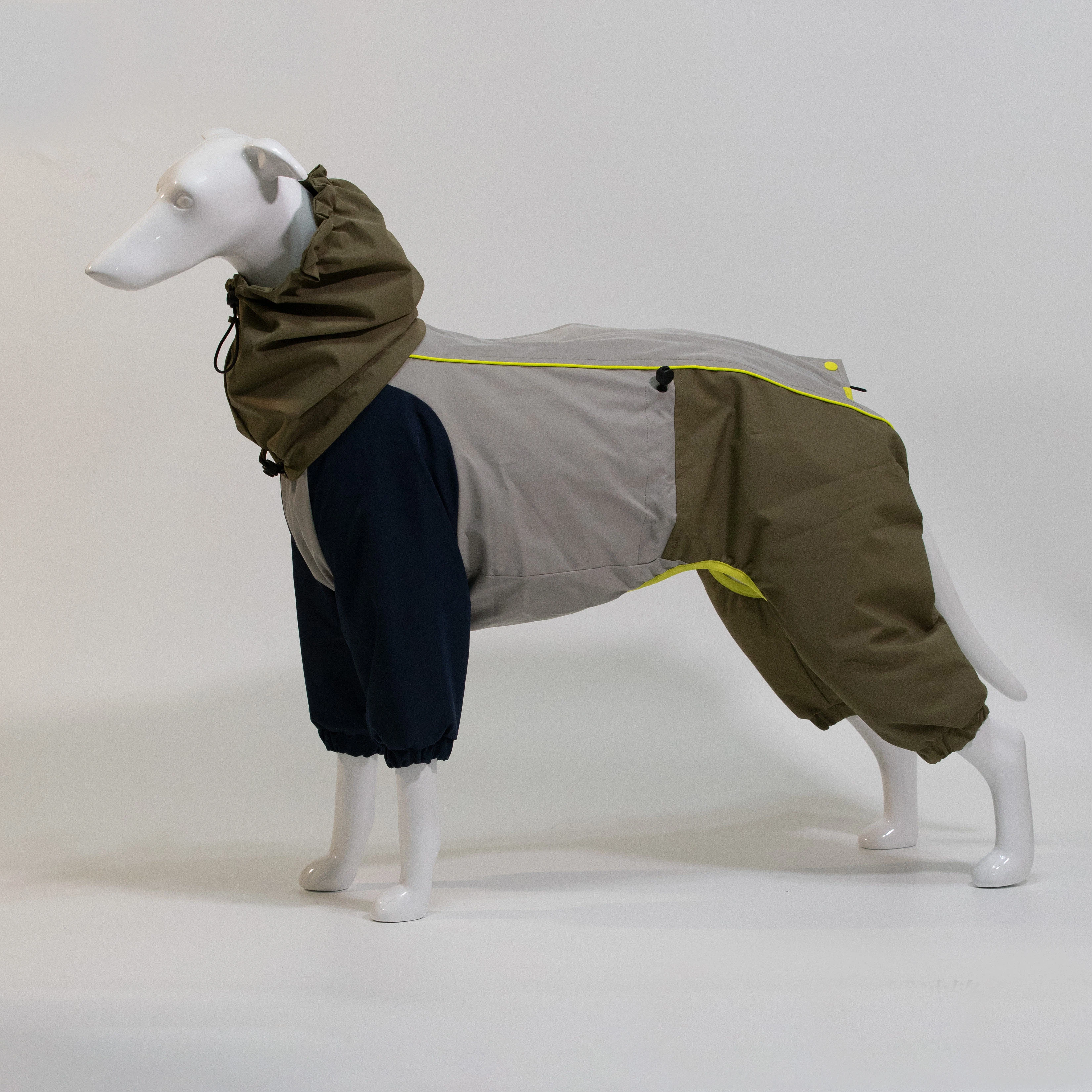 Chubasquero impermeable para perros con cuello alto - Abrigo Whippet - imagen 5