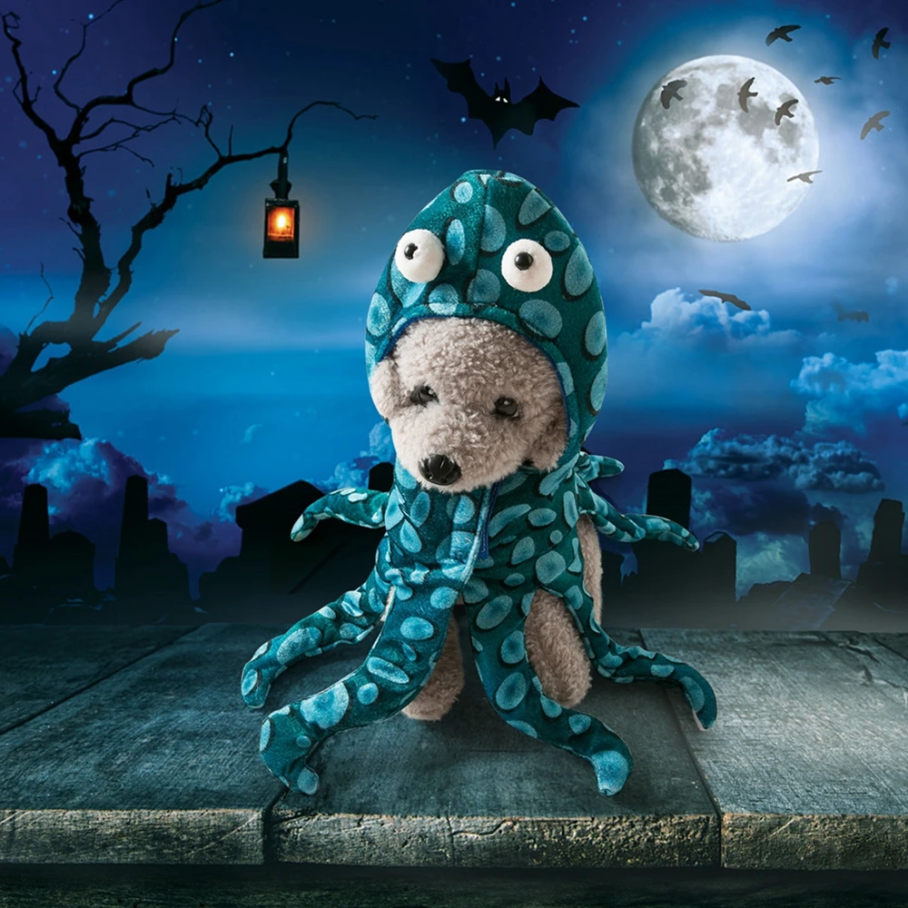 Disfraces de pulpo para perro, gato, mascota, Halloween, Navidad, disfraz de pulpo divertido para cachorros pequeños, ropa de fiesta - imagen 5