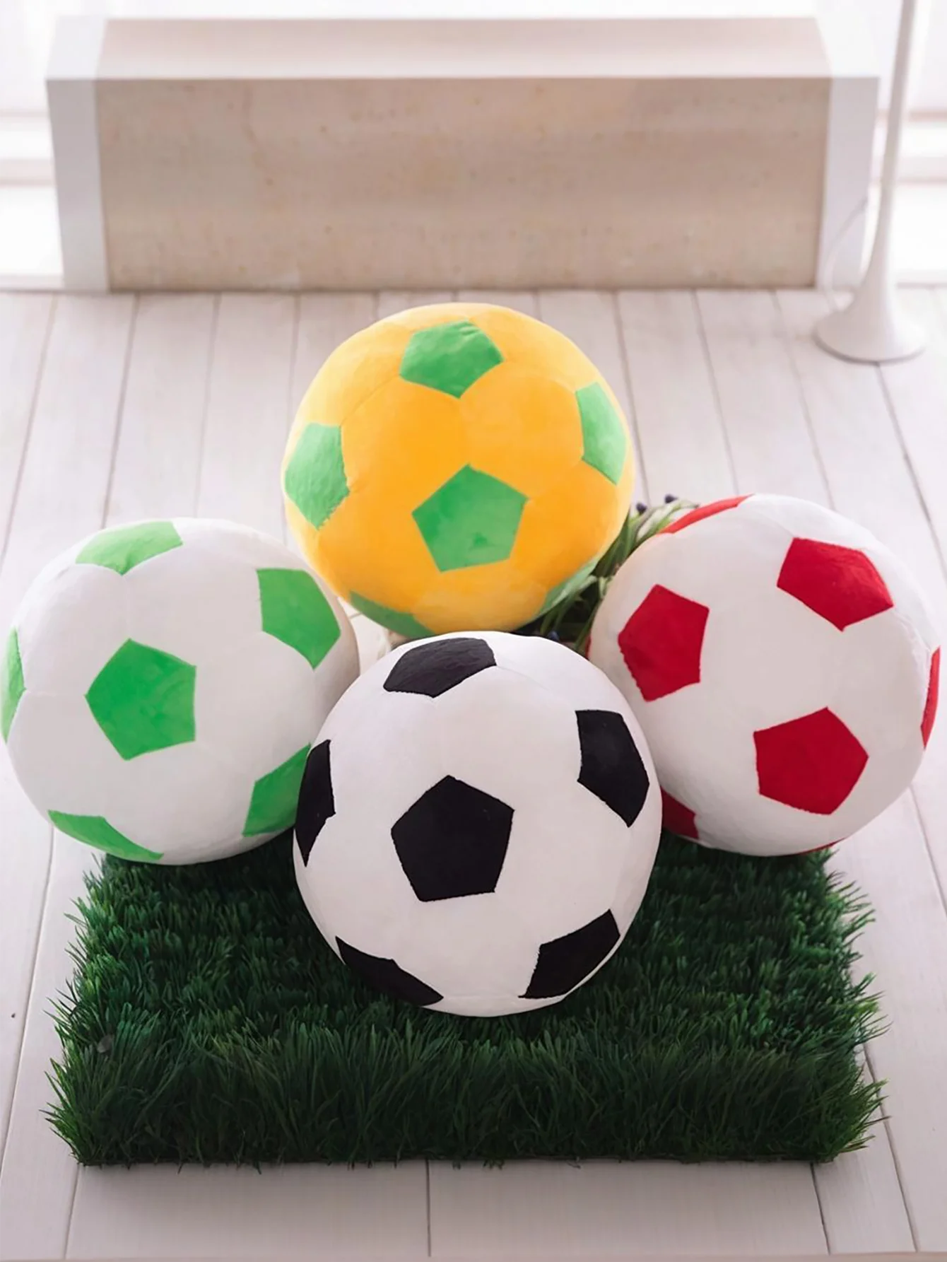 Juguete peluche balón fútbol con ventosa para perros pequeños y medianos
