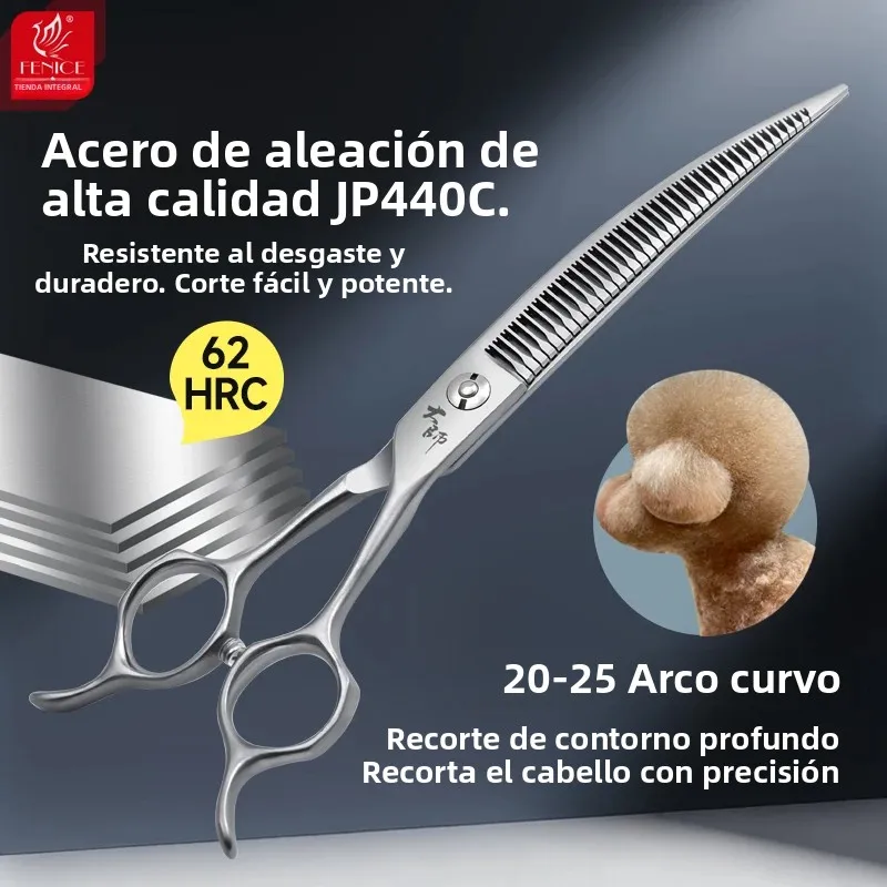 Tijeras de peluquería canina curvas 7,25 pulg. JP440C - para perros - imagen 4