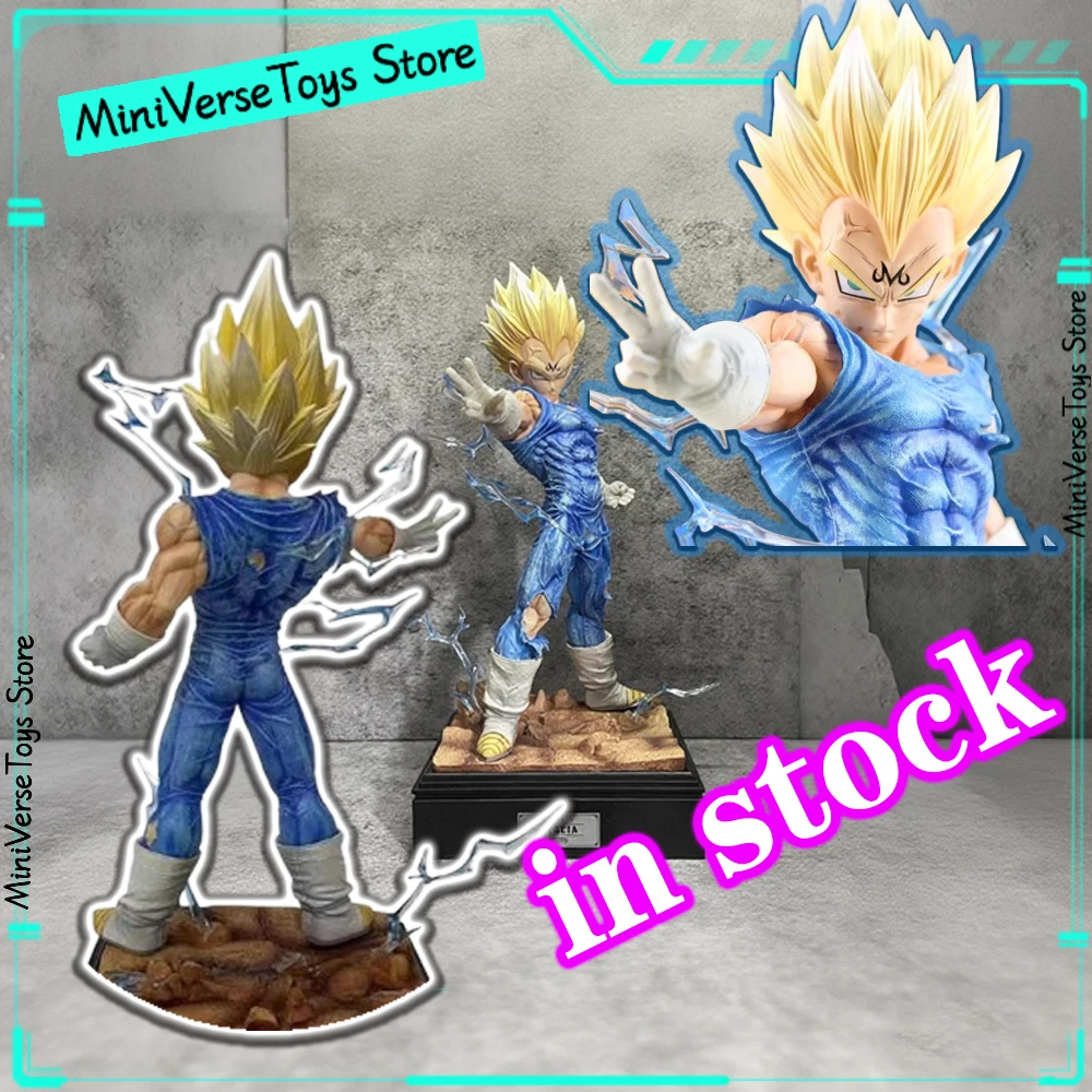 【En stock】 nuevo 30cm Anime Dragon Ball Z Majin Vegeta figura Vegeta figuras de acción estatua de Pvc colección modelo juguetes regalo