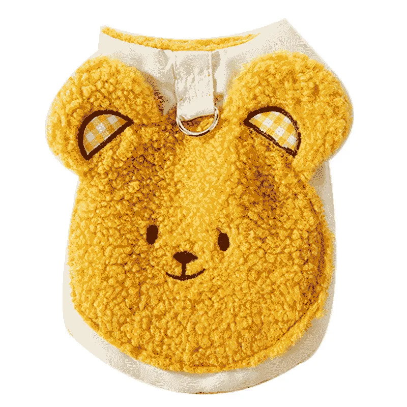 Otoño Invierno piel de cordero oso de peluche abrigo oso de peluche chaleco de tracción grueso cálido invierno Teddy ropa para mascotas ropa para perros pequeños - imagen 5