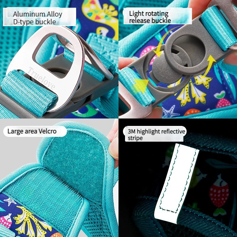 Winhyepet-arnés ajustable para perro, chaleco con correas de viaje, reflectante, acolchado de nailon, ropa para perros pequeños, medianos y grandes - imagen 5