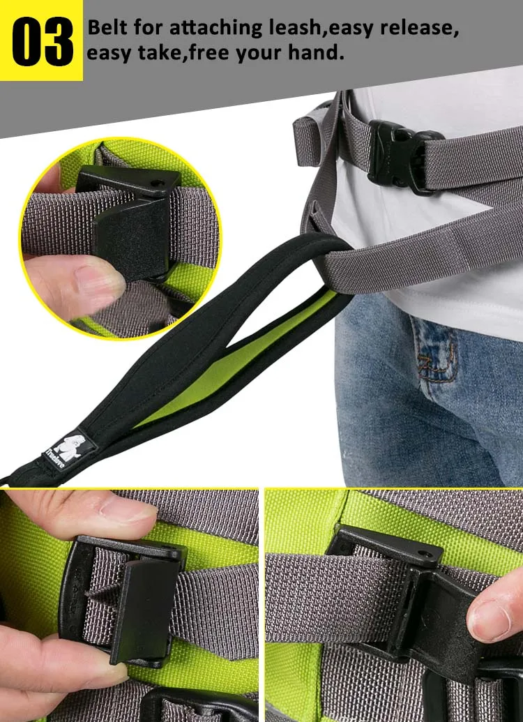 Truelove, las mejores ofertas, cinturón deportivo de moda impermeable de neopreno RTS, riñonera para senderismo, correr y caminar con correas para perros y mascotas TLB2151 - imagen 4