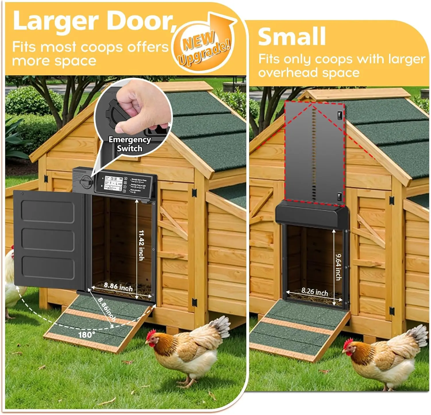 Puerta automática solar para gallinero con temporizador y sensor - imagen 2