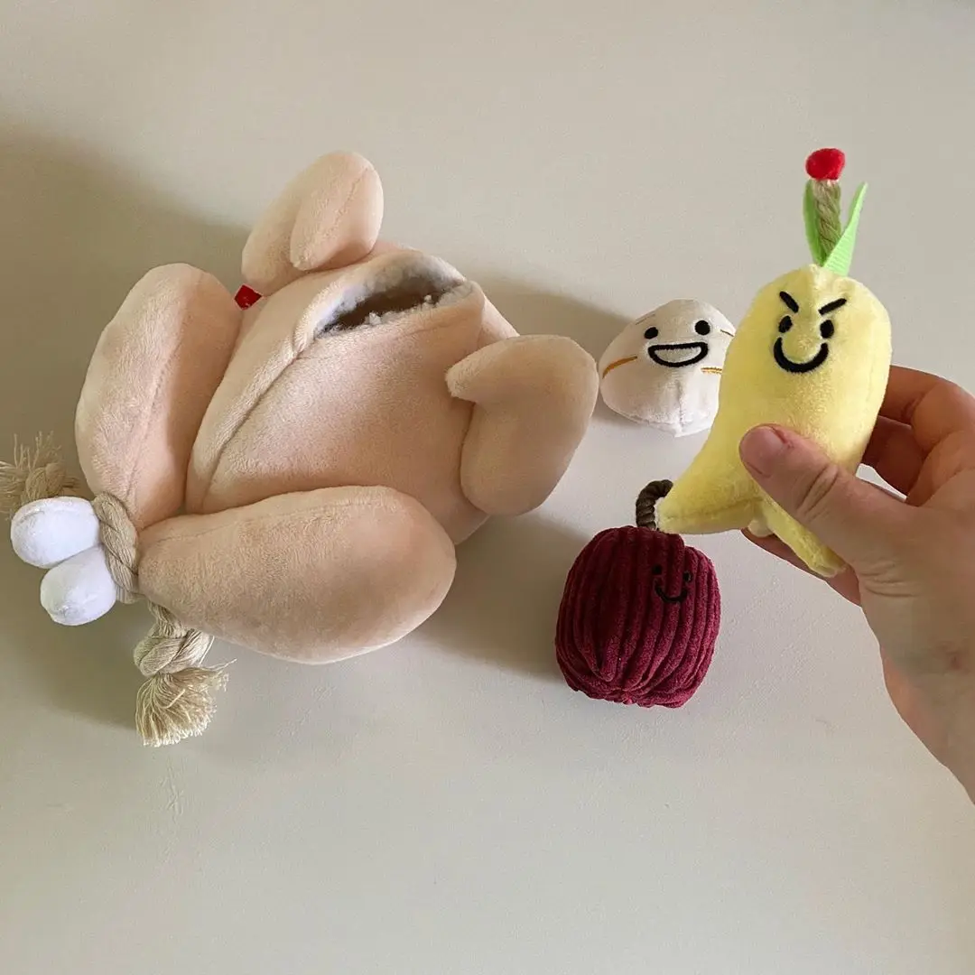 Juguete interactivo de rompecabezas para perros, sopa de pollo y Ginseng, juguete para olfatear comida oculta, quemador de energía masticable, juguete Vocal para cachorros - imagen 4