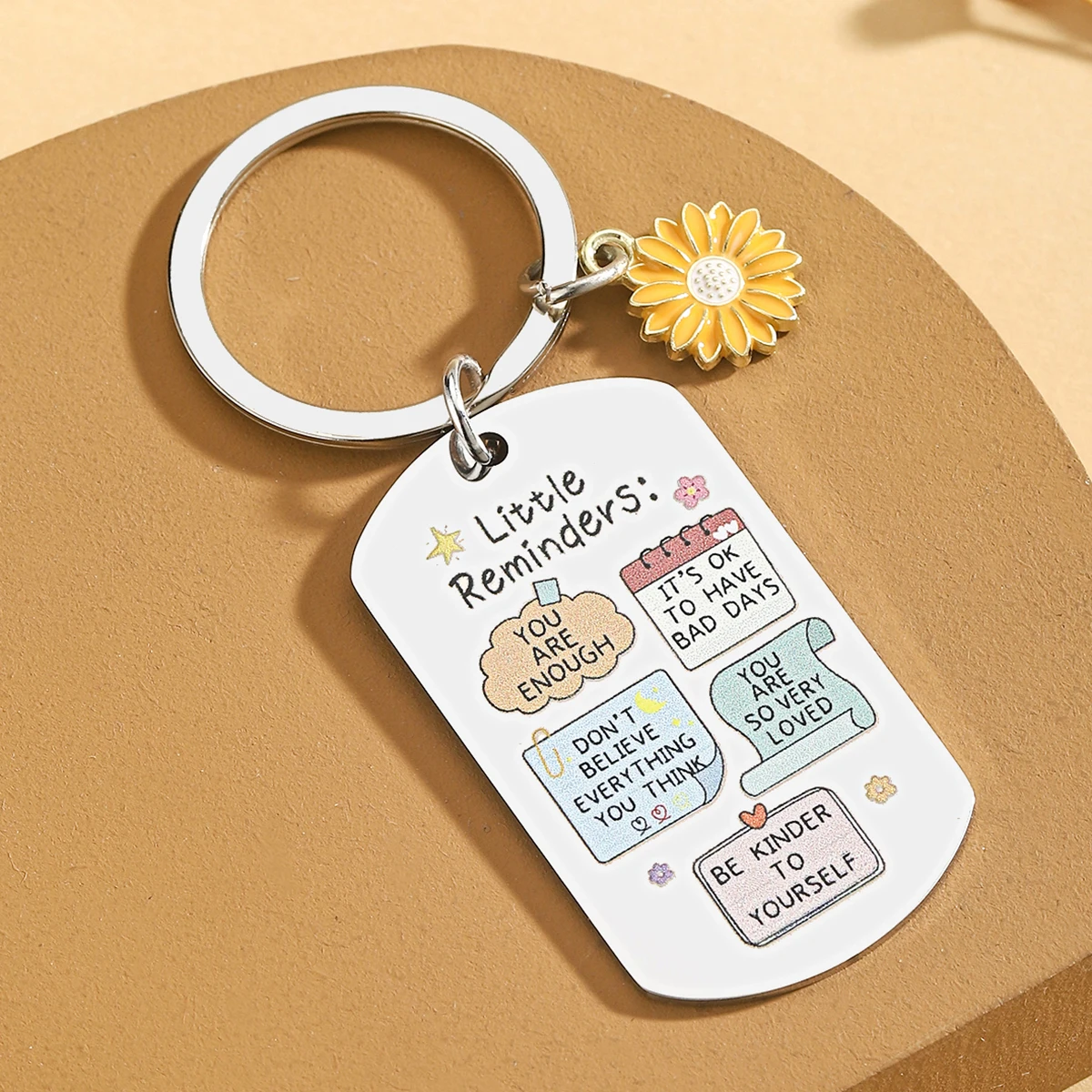 Fun Inspiration Gift Keychain - You Are Enough Keychain, Reminder Keychain, Men's and Women's Inspiration Gifts - imagen 3