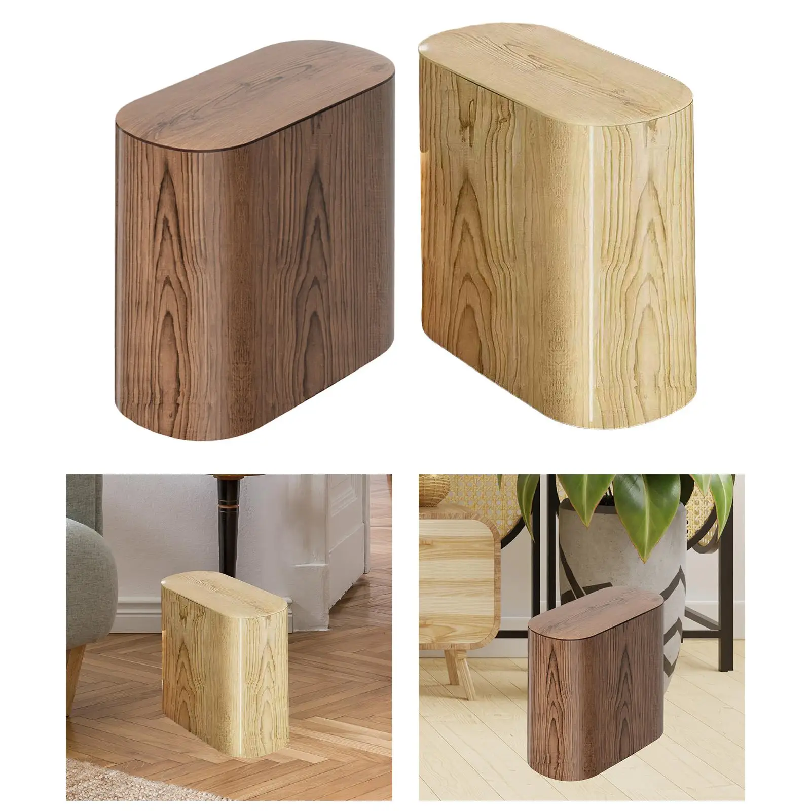 Cubo de Basura Delgado con Tapa para Casa – Ideal Cocina Dormitorio - imagen 4