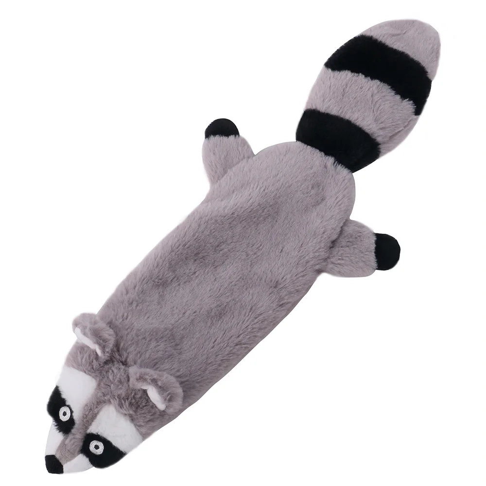 Juguete de peluche para perro, conjunto de tres piezas de piel de Animal de felpa, sin relleno, sonido chirriante - imagen 3