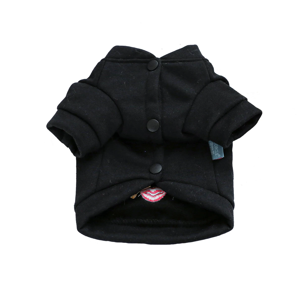 Ropa para perros de otoño e invierno, sudaderas con capucha con letras negras para perros pequeños y medianos, cárdigan para cachorros Yorkie, abrigo, ropa para mascotas, novedad de 2024 - imagen 2