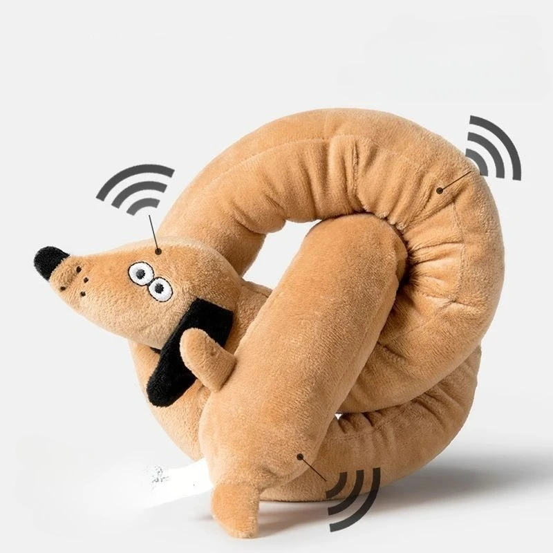 Juguete de peluche para mascotas, almohada larga de alta calidad, juguetes de peluche suaves para perros, sonido resistente a mordeduras, cachorro, salchicha chirriante, suministros de juguetes para perros - imagen 5