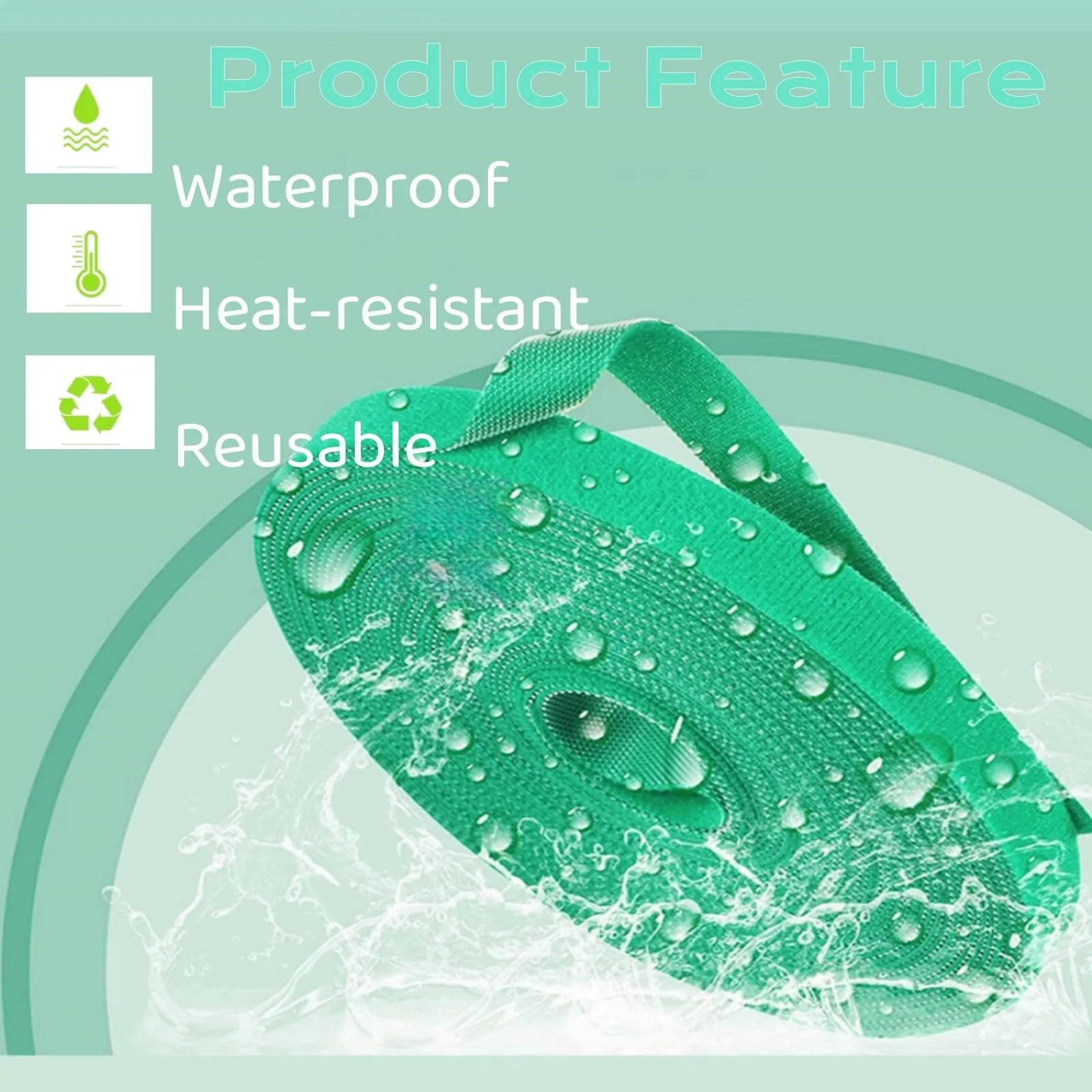 Lazos reutilizables para plantas trepadoras, cinta envolvente de nailon para bastón de bambú, puntas de jardinería, soporte para plantas de tomate, sujetador verde para jardín - imagen 2