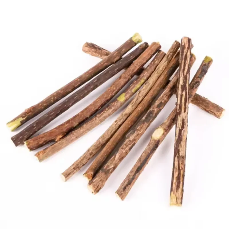 10/15/20 unids/lote palo para gato mascota juguetes molares de madera Natural Polygonum palos limpieza de dientes aliviar el aburrimiento aperitivos masticar juguetes - imagen 3