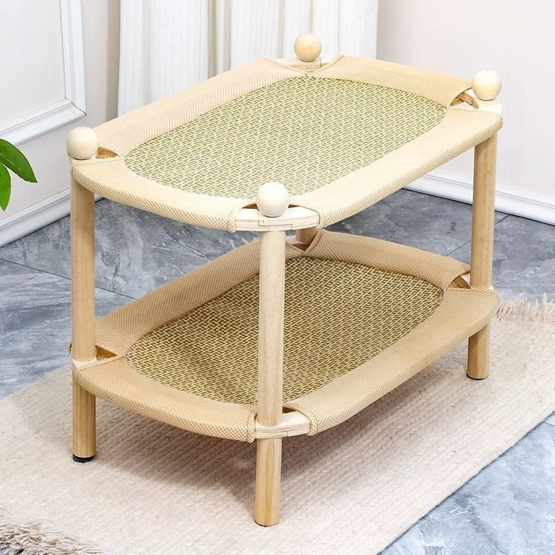 Tablero rascador para gatos de doble capa, hamaca de descanso, cómoda, resistente al desgaste