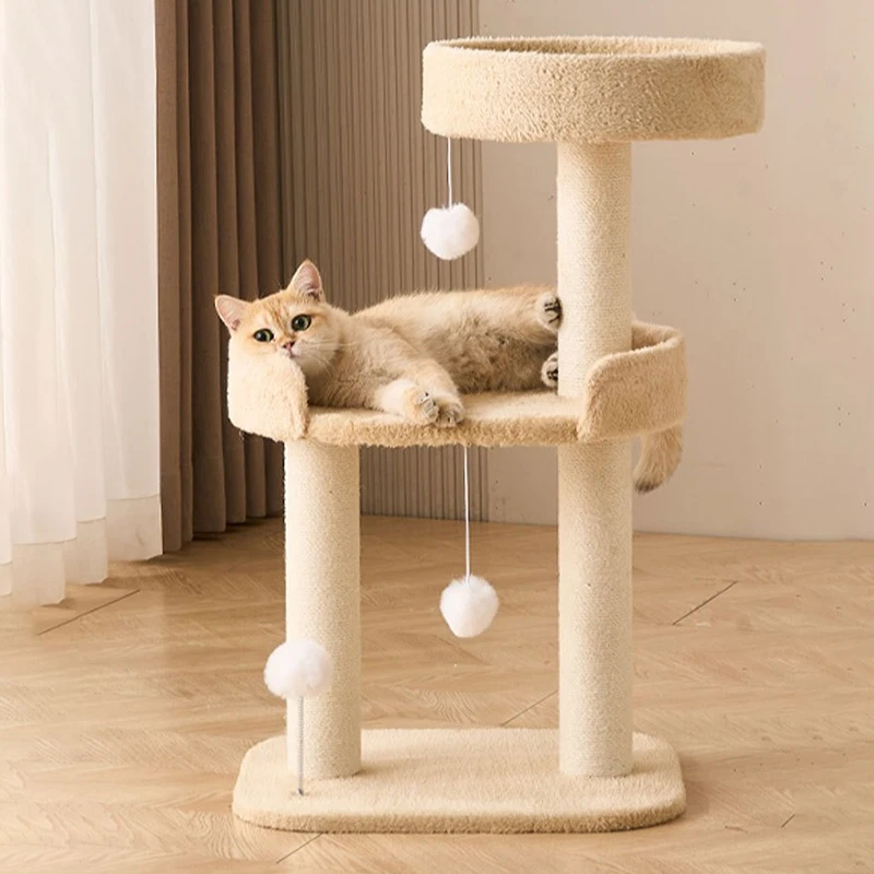 Árbol de lujo para gatos, torre rascador para gatos, muebles, accesorios, Catnap, gatito, modelo grande, árboles para gatos de Sisal, suministros para mascotas - imagen 3