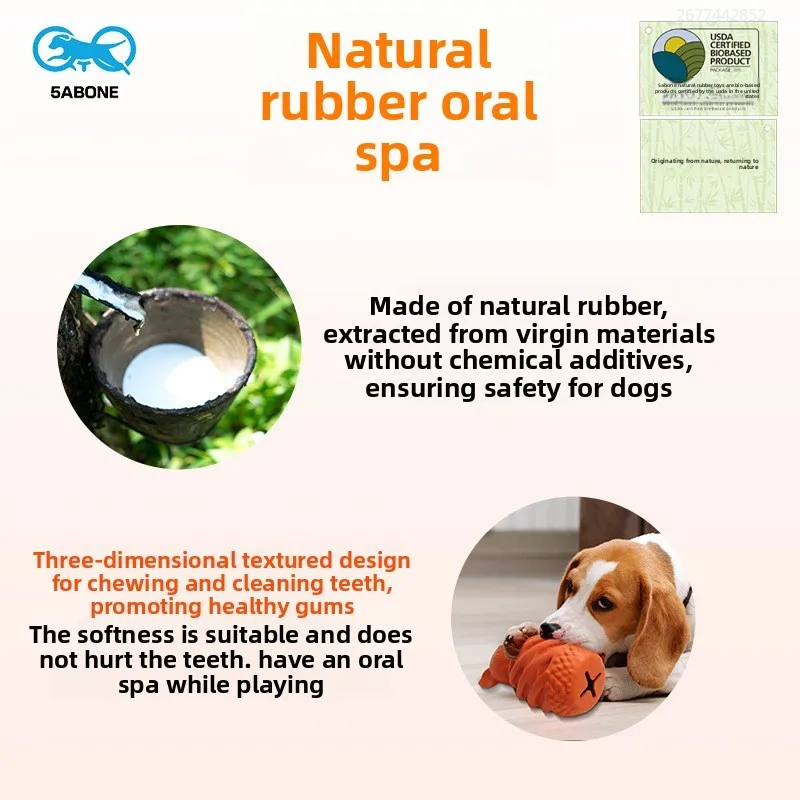 Juguete para masticar mascotas, molares de fugas, limpieza, entrenamiento de dientes, juguete de goma para perros, productos para perros, animales pequeños interactivos Diy al aire libre - imagen 3