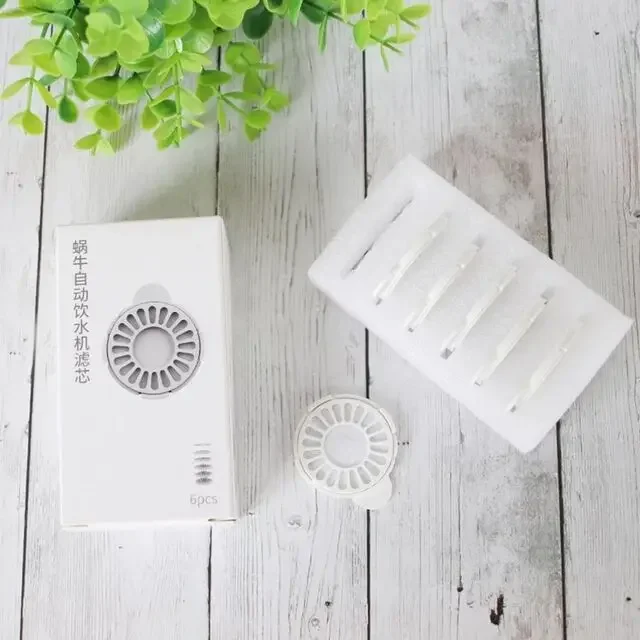 Filtro de fuente de agua para gatos, filtros de repuesto para fuente de agua potable con burbujas de Caracol, accesorios para mascotas, 6 uds./12 Uds. - imagen 5