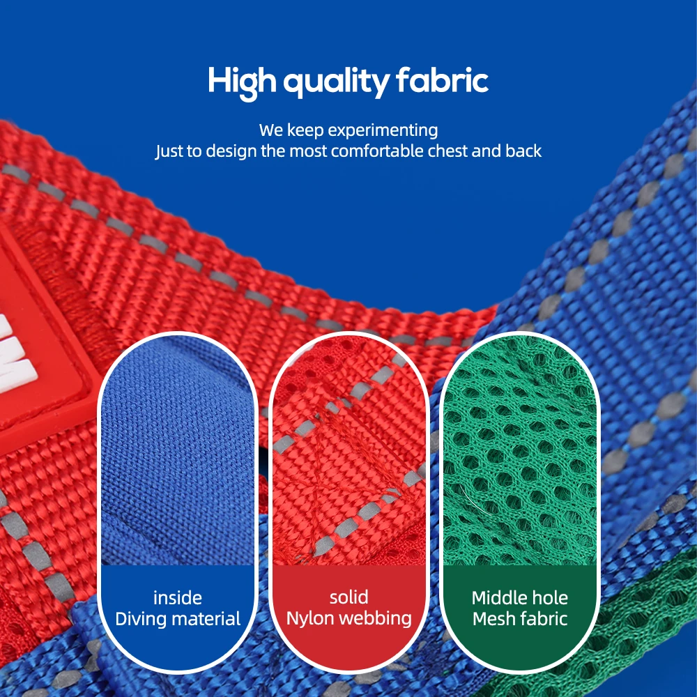 Arnés tipo sillín para perros pequeños y grandes, correa reflectante para el pecho para mascotas, Collar de Pug acolchado suave, suministros para caminar al aire libre - imagen 4