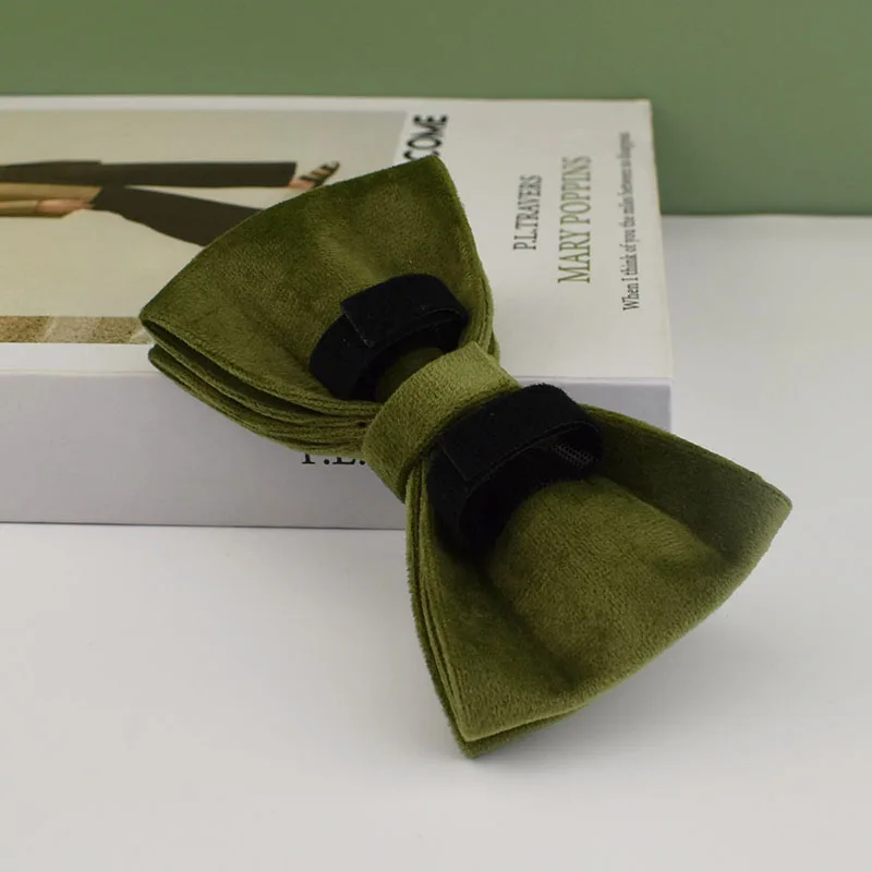 Collar de terciopelo verde para mascotas, perro Pitbull, Pastor Alemán, Cocker americano, Spaniel, Akitas, mediano, grande, grabado de nombre, franeletete32 - imagen 4