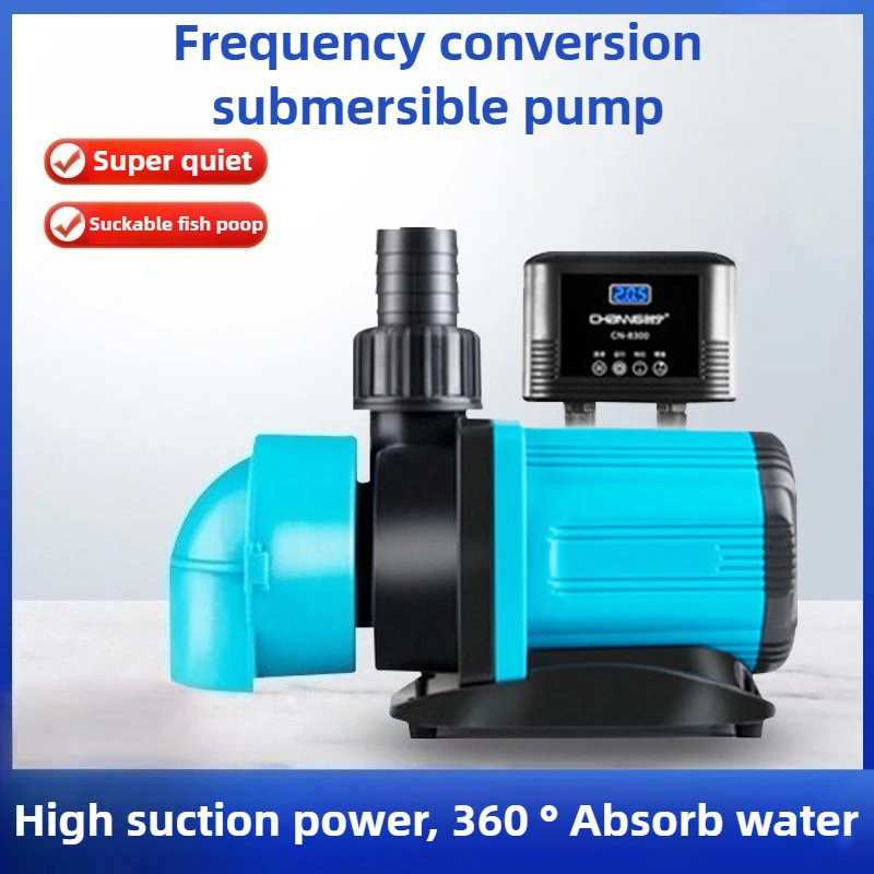 Controlador de bomba de agua sumergible para acuario, filtración de circulación, bomba de tanque de peces, bombas de agua de frecuencia Variable, succión fecal