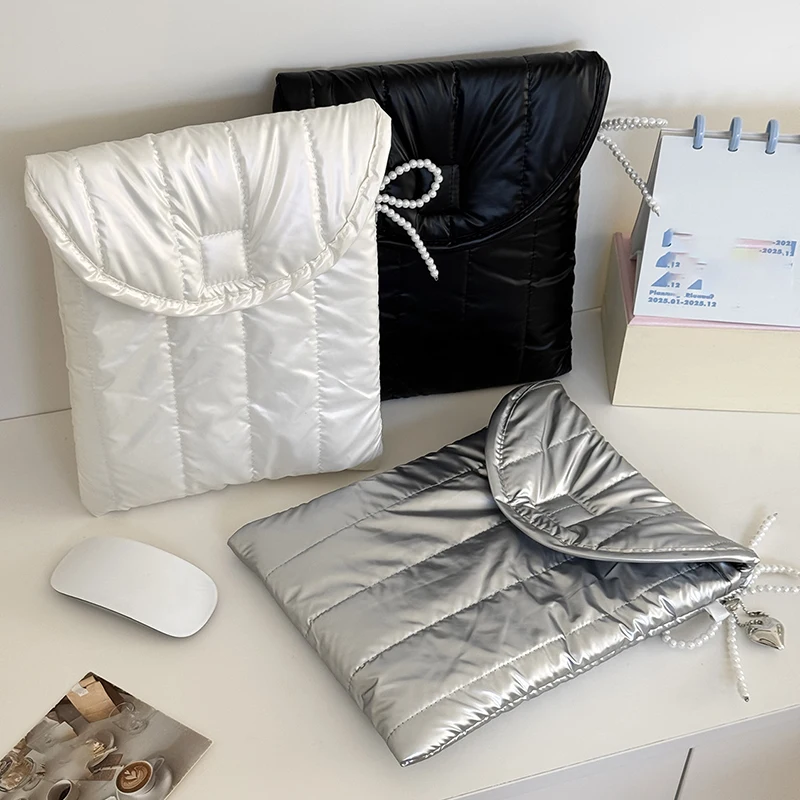 Funda perlada para tablet y MacBook – Protectora de viaje doble cara
