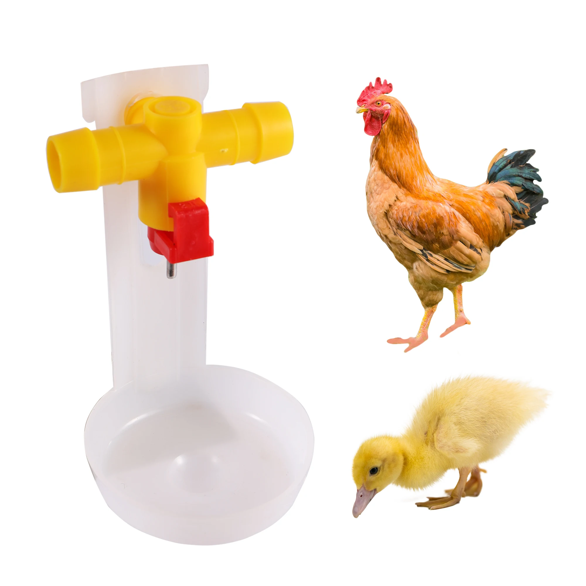 Bebedero automático para pollos, Kit de bebedero para aves de corral, alimentador de agua potable, suministros de alimentación para aves de corral, 50 unidades - imagen 2
