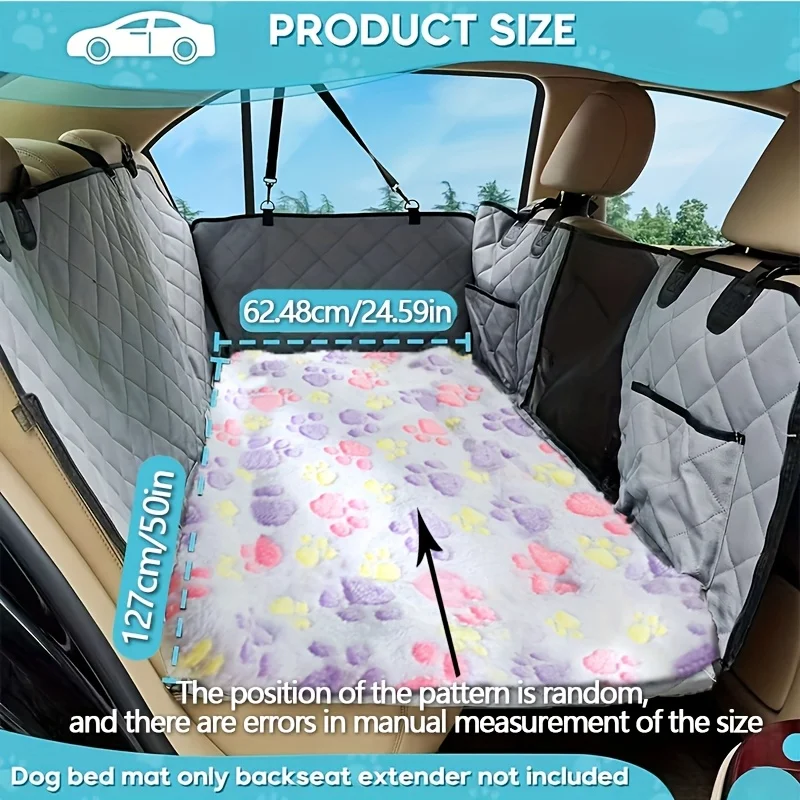 Protector coche perro antideslizante con extensor de asiento cama malla - imagen 2